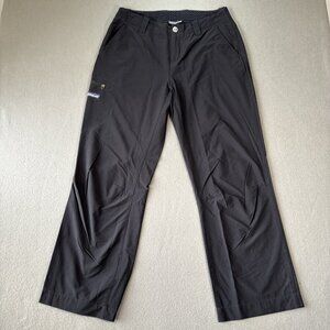 VTG Patagonia Womens Pants Size 6 Black Nylon Stretch Outdoors Hiking Activewear